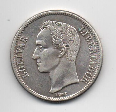 VENEZUELA 1945 2 BOLIVARES