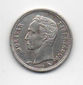 VENEZUELA 1960 50 CENTIMOS