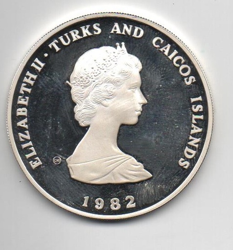 TURKS Y CAICOS DEL AÑO 1982 DE 10 CROWNS