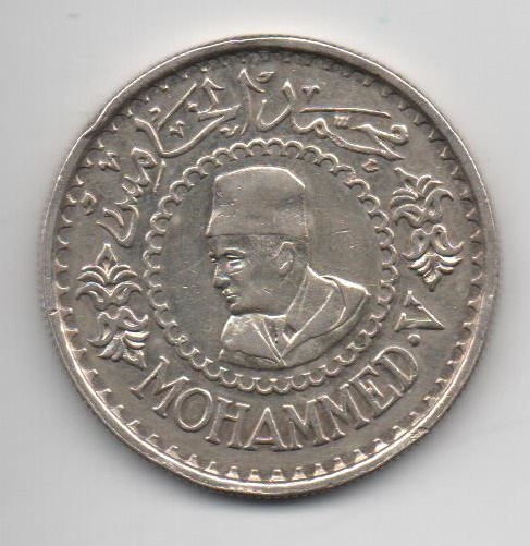 MARRUECOS DEL AÑO 1956 DE 500 FRANCOS