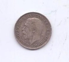 GRAN BRETAÑA DEL AÑO 1918 DE 3 PENIQUES