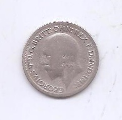 GRAN BRETAÑA DEL AÑO 1931 DE 6 PENIQUES