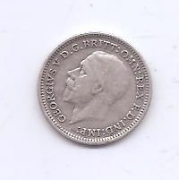 GRAN BRETAÑA DEL AÑO 1931 DE 3 PENIQUES