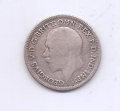 GRAN BRETAÑA DEL AÑO 1934 DE 6 PENIQUES