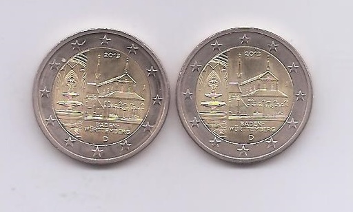 ALEMANIA DEL AÑO 2013 DE 2 EUROS CONMEMORATIVAS
