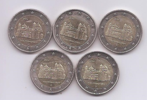 ALEMANIA DEL AÑO 2014 DE 2 EUROS CONMEMORATIVAS