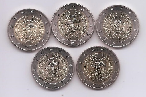 ALEMANIA DEL AÑO 2015 DE 2 EUROS CONMEMORATIVAS