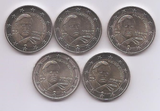 ALEMANIA DEL AÑO 2018 DE 2 EUROS CONMEMORATIVAS