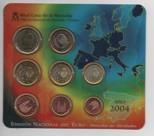 ESPAÑA DEL AÑO 2004 EUROSET FDC