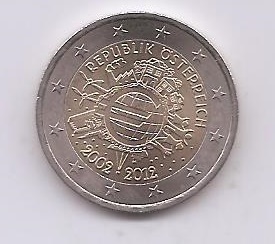 AUSTRIA 2012 2 EURO COMMEMORATIVE
