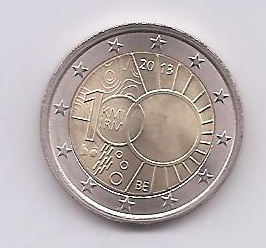BELGICA DEL AÑO 2013 DE 2 EUROS CONMEMORATIVAS