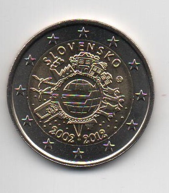 ESLOVAQUIA DEL AÑO 2012 DE 2 EUROS CONMEMORATIVAS