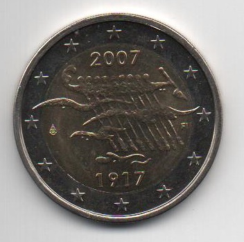FINLANDIA DEL AÑO 2007 DE 2 EUROS CONMEMORATIVAS