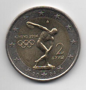 GRECIA DEL AÑO 2004 DE 2 EUROS CONMEMORATIVAS