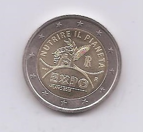 ITALIA DEL AÑO 2015 DE 2 EUROS CONMEMORATIVAS