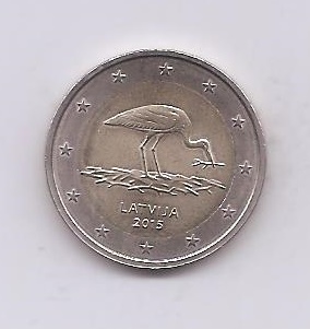 LETONIA DEL AÑO 2015 DE 2 EUROS CONMEMORATIVAS