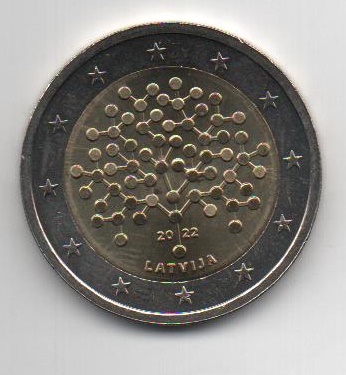 LETONIA DEL AÑO 2022 DE 2 EUROS CONMEMORATIVAS