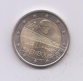 LUXEMBURGO DEL AÑO 2016 DE 2 EUROS CONMEMORATIVAS