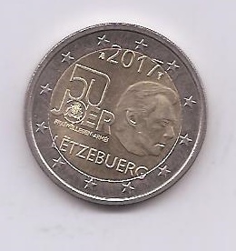 LUXEMBURGO DEL AÑO 2017 DE 2 EUROS CONMEMORATIVAS