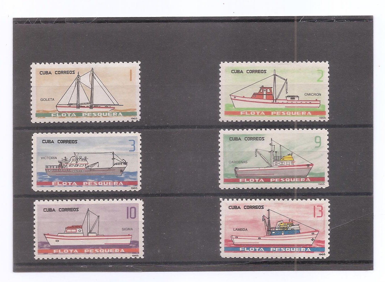CUBA DEL AÑO 1965 BARCOS
