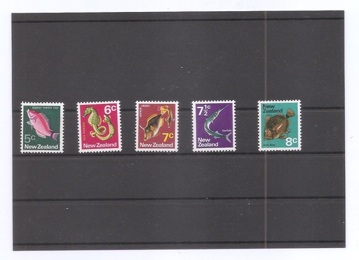 NUEVA ZELANDA DEL AÑO 1970 FAUNA MARINA