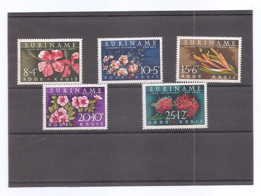 SURINAME DEL AÑO 1962 FLORES