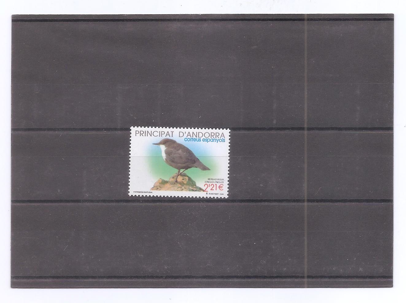 ANDORRA ESPAÑOLA DEL AÑO 2005 PAJAROS