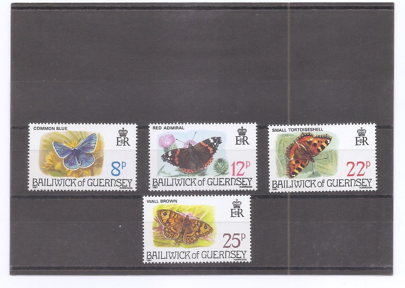 BAILIWICH-GUERNESY DEL AÑO 1981 MARIPOSAS