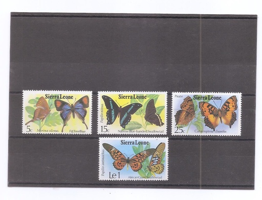 SIERRA LEONA DEL AÑO 1979 MARIPOSAS
