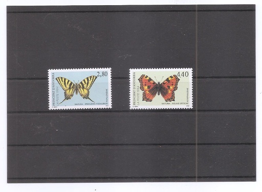 ANDORRA FRANCESA DEL AÑO 1994 MARIPOSAS