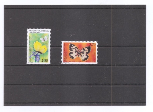 ANDORRA FRANCESA DEL AÑO 1995 MARIPOSAS
