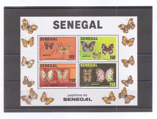 SENEGAL DEL AÑO 1982 MARIPOSAS
