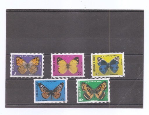 REPUBLICA DIJIBOUTI DEL AÑO 1984 MARIPOSAS