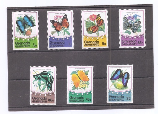GRENADA GRENADINES DEL AÑO 1975 MARIPOSAS