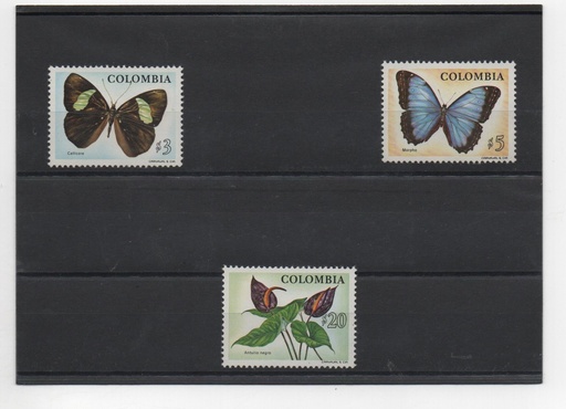 COLOMBIA DEL AÑO 1976 MARIPOSAS
