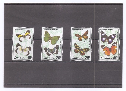 JAMAICA DEL AÑO 1977 MARIPOSAS