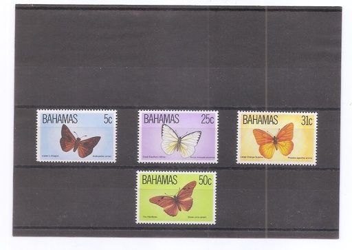 BAHAMAS DEL AÑO 1983 MARIPOSAS