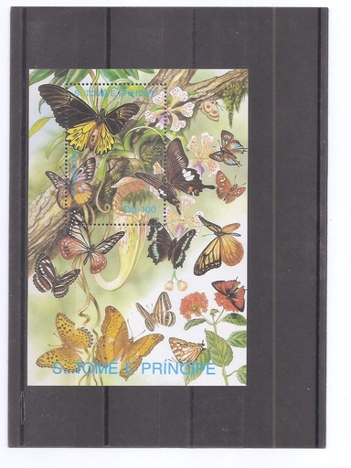 S. TOME E PRINCIPE DEL AÑO 1989 MARIPOSAS