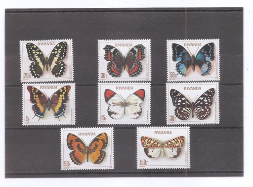 RUANDA DEL AÑO 1978 MARIPOSAS