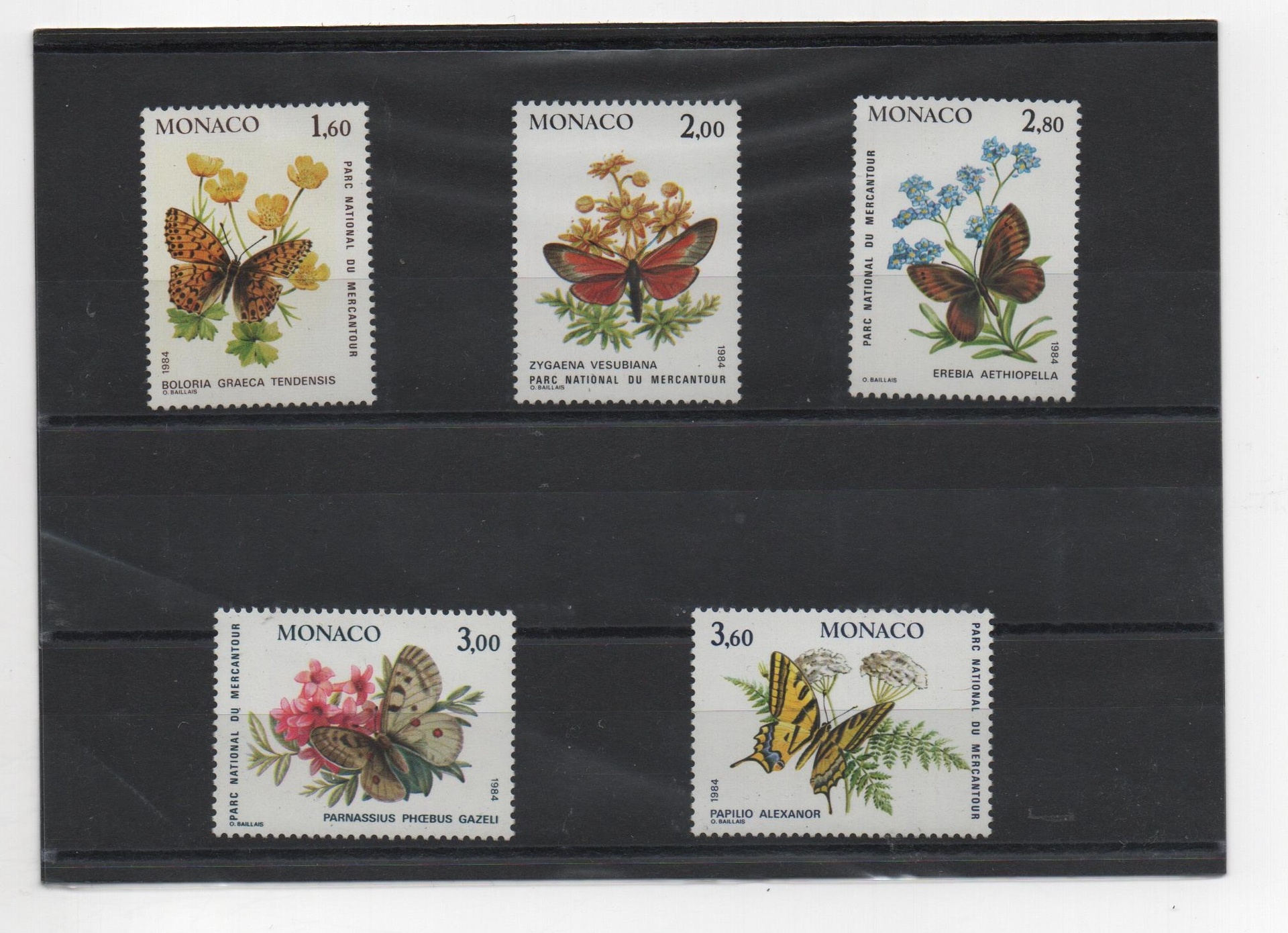 MONACO DEL AÑO 1984 MARIPOSAS