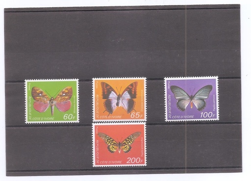 COTE-D´IVORE DEL AÑO 1978 MARIPOSAS
