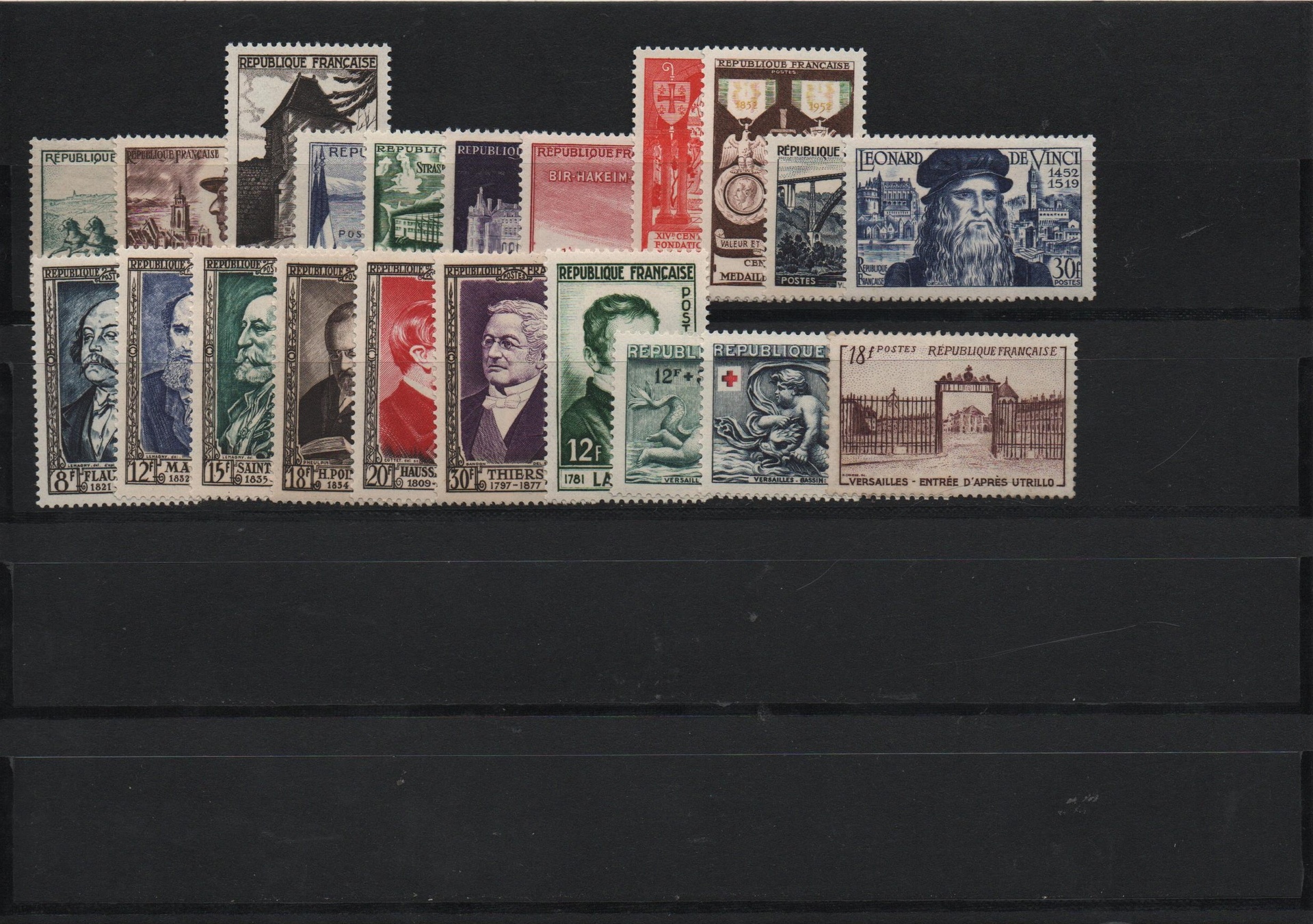 1952 FRANCE COMPLETE STAMPS YEAR