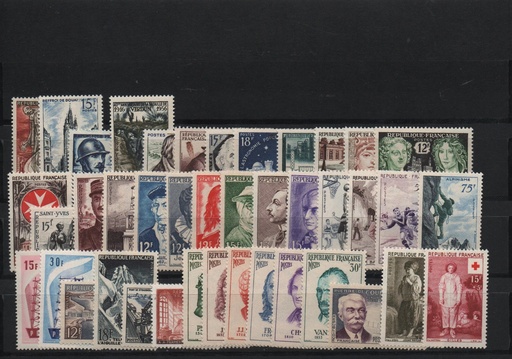 AÑO 1956 COMPLETO SELLOS FRANCIA