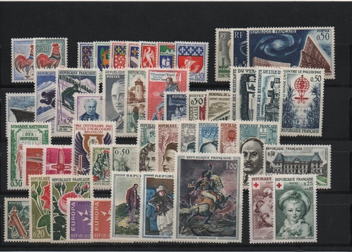 AÑO 1962 COMPLETO SELLOS FRANCIA