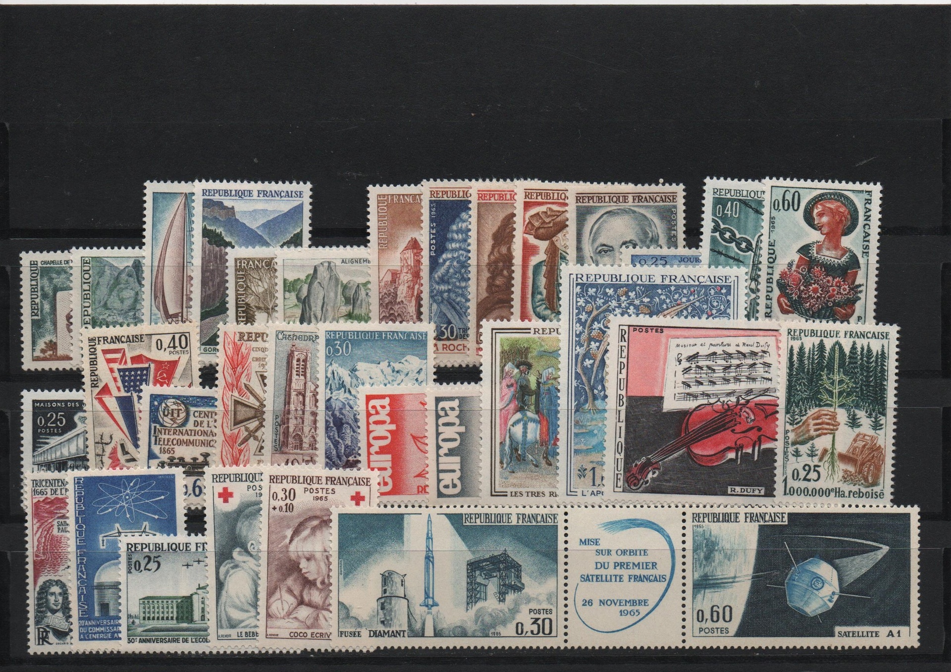AÑO 1965 COMPLETO SELLOS FRANCIA