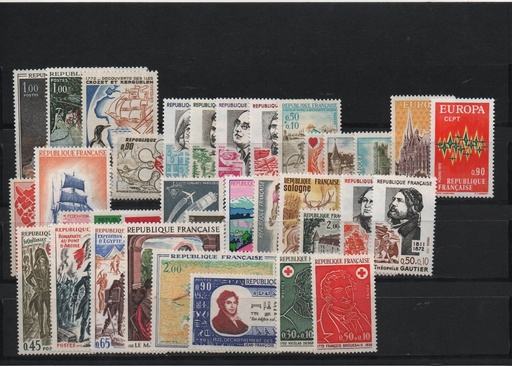 AÑO 1972 COMPLETO SELLOS FRANCIA