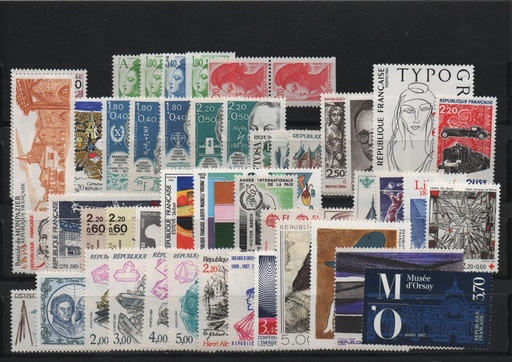 AÑO 1986 COMPLETO SELLOS FRANCIA