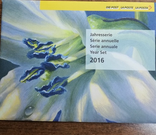 AÑO COMPLETO SELLOS SUIZA DE 2016