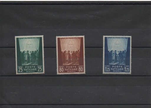 AÑO 1942 COMPLETO SELLOS VATICANO