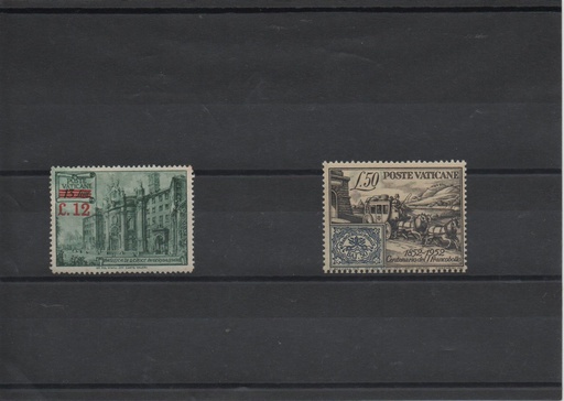 AÑO 1952 COMPLETO SELLOS VATICANO